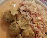 Foto del paso 6 de la receta: Albóndigas res/cerdo con champiñones en salsa de chipotle