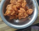 A picture of step 1 of Chilli chicken.