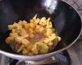 A picture of step 2 of Mixed vegetables with mushrooms.