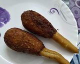 A picture of step 5 of Veg lollipop with edible stick.