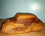 A picture of step 10 of Car shaped cake.