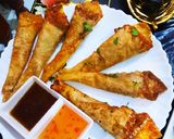 A picture of step 7 of Chicken samosa patti Cones.