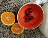 Une image de l'étape 2 de Milkshake groseilles fraises orange.