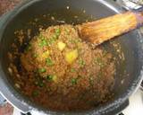 Mince keema with peas and potato