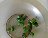 A picture of step 1 of Cabbage pakori.