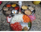 A picture of step 1 of Traditional Khichdi with secret ingredients.