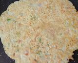 A picture of step 2 of Oats chilla.