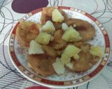 A picture of step 5 of Batata Puri.