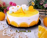 صورة لخطوة 3 من وصفة كعكة البرتقال المنعشه