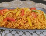 A picture of step 5 of Leftover Rice Schezwan Fried Rice.