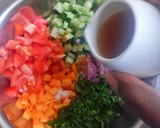 A picture of step 6 of Cucumber Salad.