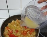 A picture of step 2 of Fusilli with little shrimps #summerchallenge2.