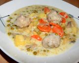 Tárkonyos húsgombócleves recept fázis 10 fotója