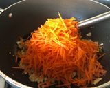 A picture of step 4 of Carrot Rice.