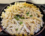 A picture of step 3 of Fusilli Masala Pasta.
