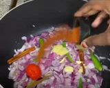 A picture of step 1 of Arabian rice.