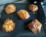 A picture of step 4 of Bougatsa – Greek custard parcel.