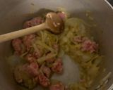 A picture of step 1 of Savoy Cabbage Lasagna with Spiced Cinnamon Ragu.