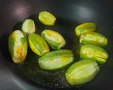 A picture of step 3 of Moong Dal with Pointed Gourd /Mugeswari Potol.