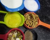 A picture of step 3 of Fig walnut halwa.