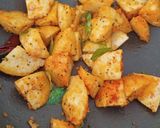 A picture of step 1 of Leftover Idli fry for kids.
