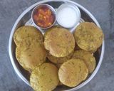 A picture of step 5 of Moong & Moth beans Sproutes Masala poori.