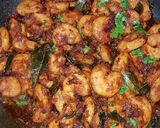 A picture of step 1 of PRAWNS FRY (andhra style).