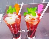 Hình bước làm 5 của món Trà vải việt quất và hoa atiso đỏ