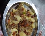 A picture of step 4 of Sabudana.