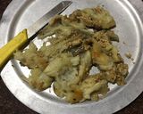 A picture of step 2 of Brinjal bharta.