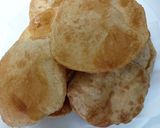 A picture of step 4 of Fennel and mint potato with poori.