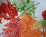 A picture of step 3 of Quinoa, cucumber salad with curd.