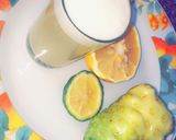 A picture of step 4 of Noni fruit juice.