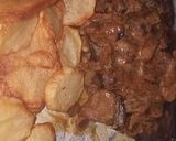 Foto del paso 4 de la receta: Corte americano con salsa de champiñón y papas fritas