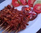 Foto langkah ke 9 dari resep Sate Jamur Saus Kacang.