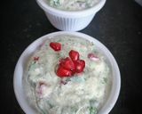 A picture of step 3 of Pomegranate cucumber raita.