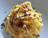 Foto del passaggio 4 della ricetta #435 Linguine con vellutata di zucca e granella di mandorle🎃