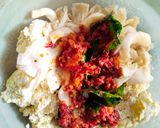 Foto langkah ke 5 dari resep Pepes Tahu Jamur Tiram Kemangi.