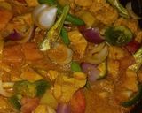 A picture of step 7 of Chicken Jalfrezi.