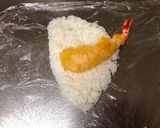 A picture of step 2 of Japanese Shrimp Tempura Onigiri (Rice Ball)②.