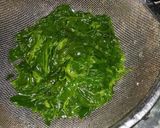 A picture of step 1 of Bathua Methi puri.