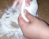 A picture of step 3 of Alu wala naan(potato stuffed bread).