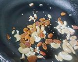 A picture of step 1 of Milk Rava Kesari.