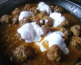 A picture of step 3 of Meatball biryani.