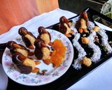 चॉकलेट खोया पेंगुइन्स (chocolate khoya penguins recipe in HIndi) रेसिपी चरण 7 फोटो