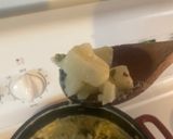 A picture of step 1 of Potato soup. 🙂 (hart made). 🙂.