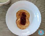 รูปขั้นตอนการทำที่ 8 ของ แพนเค้กข้าวโอ๊ตกล้วยหอม healthy