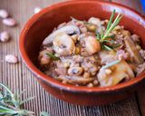 Foto del passaggio 6 della ricetta Zuppa di legumi, cereali e funghi ❤️🍛