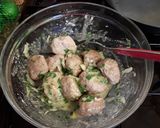 A picture of step 3 of Asian Pork Balls 🧆.