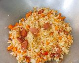 Gambar langkah 2 resipi Nasi Goreng Pattaya.